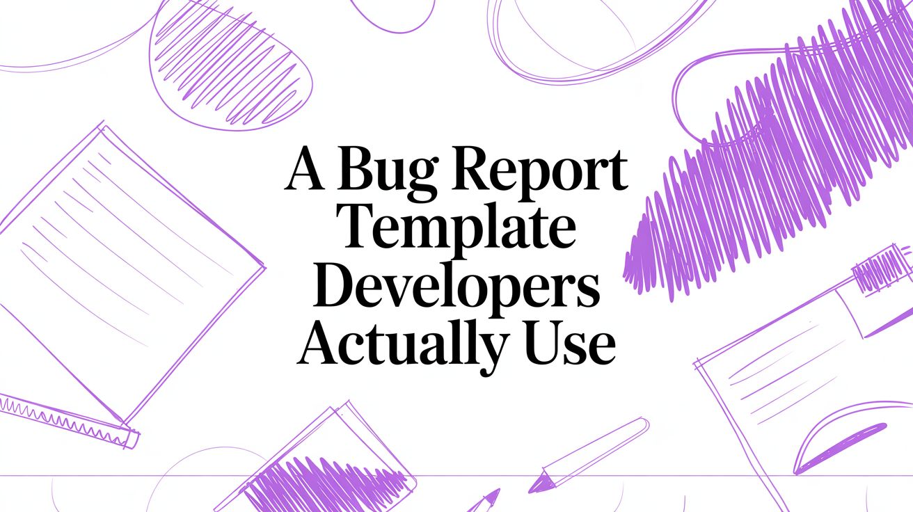 A Bug Report Template Developers Actually Use
