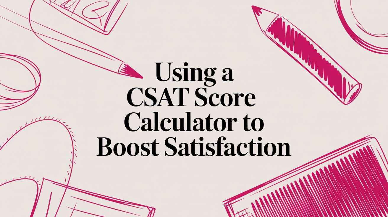 Using a CSAT Score Calculator to Boost Satisfaction